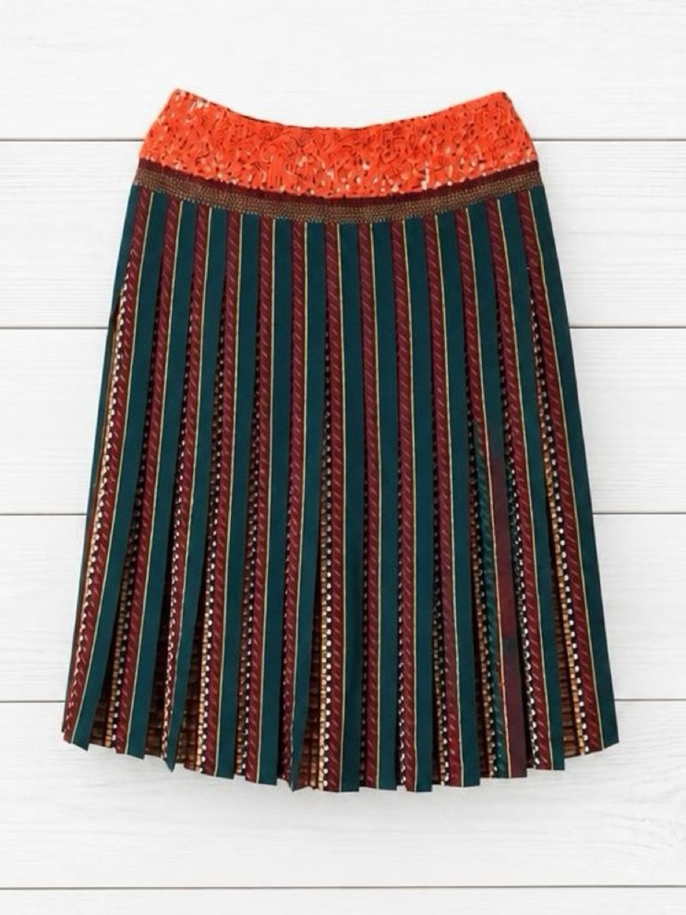 Tory Burch Silk Midi Skirt